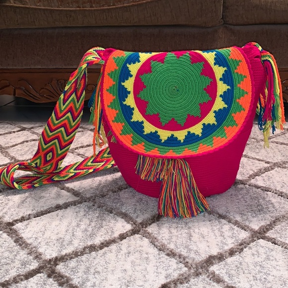 Colorful Wayuu crossbody bag. NWOT. - Picture 5 of 6